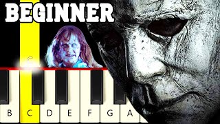 5 Scary Spooky Halloween Tunes  Very Easy and Slow Piano  Keyboard tutorial  Beginner [upl. by Ylreveb882]