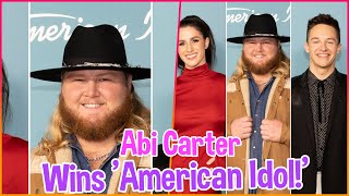 Abi Carter Crowned as Season 22 American Idol Champion in Thrilling Finale [upl. by Stevens]