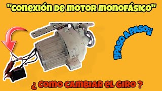 Como cambiar de giro un motor monofásico [upl. by Lindley]