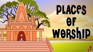 God Is One  Learn Places Of Worship  Kids Education [upl. by Attaynek]