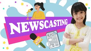 Kids News Reporting by Eila Rae  Newscasting for kids  Kids Broadcasting News [upl. by Einniw679]