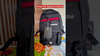 Wrogn Bagunboxing bagpacks shorts wrogn unboxing new myntra trip trend bag fashion [upl. by Holland]