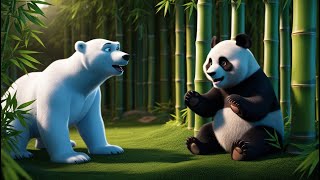 El Oso Panda y el Oso Polar Fabula [upl. by Llerrat]