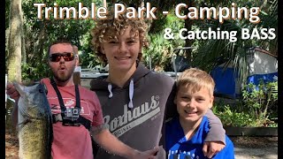 Camping and Bass Fishing on Harris Chain of Lakes  Trimble Park Campground [upl. by Herb]