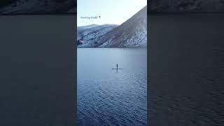 Winter at Crummock Water lakedistrict winter drone [upl. by Derwon]