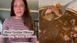 Make a slow cooker beef casserole with me  Slimming world edition [upl. by Sadiras299]