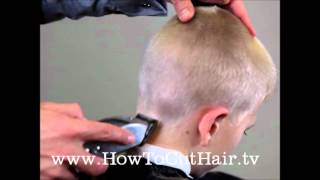 Classic Brush Cut Haircut [upl. by Ennovyahs]