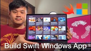 Build Swift Windows News App with WinSDK  WinUI  SwiftWinRT [upl. by Cyprus]