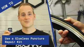 Rehook Gooeys  How to Fix a Bike Puncture Using Glueless Repair Patches [upl. by Zachery141]