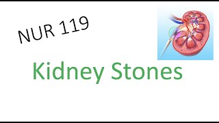 Kidney Stones Urolithiasis  119 Nursing Care of Adults [upl. by Novelia]