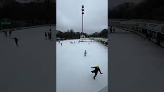 ❄️ Watching skaters at Planten un Blomen’s ice rink  pure winter magic in Hamburg ⛸IceSkating [upl. by Enovad]