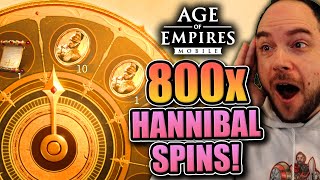 800x Hannibal amp Tribhuwana spins OP hero combo revealed Age of Empires Mobile Legendary Advent [upl. by Teevens]