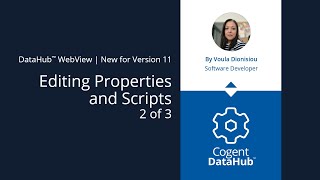 Webview  Editing Properties 23  New for Cogent DataHub version 11 [upl. by Newberry]