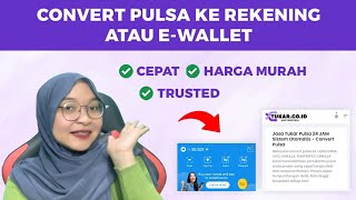 CARA TUKAR PULSA LANGSUNG MASUK REKENING DAN E WALLET TERCEPAT 2024‼️ WAJIB DICOBA [upl. by Joelle905]