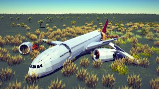 Realistic Fictional Airplane Crashes and Emergency Landings 4  Besiege [upl. by Aissak]