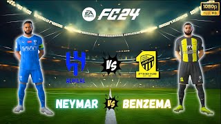 Neymar DESTROYS Benzemas Team 50 Al Hilal vs Al Ittihad 2024 [upl. by Derwon560]