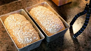 Michigan Maple and Honey Oatmeal Bread  The Kneady Homesteader [upl. by Htomit]