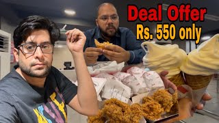 KFC crunch burger special Deals  Today vlog  KFC Amazing Burger deal  Range vlogs  food street [upl. by Li605]