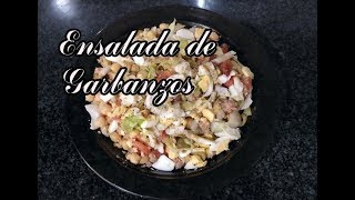 Ensalada de Garbanzos con atún y huevo [upl. by Whittaker]