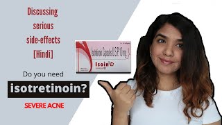 Do you need IsotretinoinAccutane for severe acneBefore and after sideeffects Hindi [upl. by Ahsienet298]