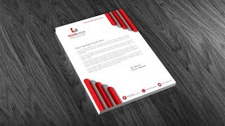 Illustrator Tutorial  Letterhead Design [upl. by Riki]