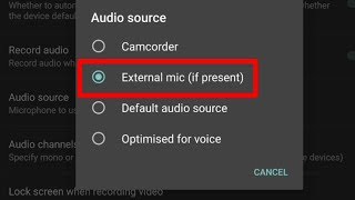 How to Change Phone Camera Settings for External Microphone Works for ANY phone [upl. by Sidonnie652]