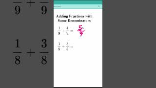 Adding Fractions with Same Denominators [upl. by Ticon82]