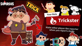 Shinchan became trickster in super sus and tricked his friends 😱🔥  shinchan playing among us 3d 😂🔥 [upl. by Jaycee]