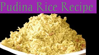 Pudina Rice RecipeHow To Make Pudina Rice Recipe [upl. by Lybis851]