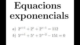 Equacions exponencials  Part 3 [upl. by Llertnac20]