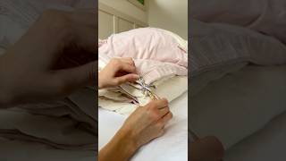 Add duvet ties to your duvet cover duvetties diy duvetcover [upl. by Tserof]