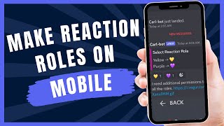 How to make Reaction Roles on Discord Mobile 2024 [upl. by Abehsile977]