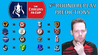 My FA Cup 3rd Round Replay Predictions Fa Cup Predictions [upl. by Karlene]