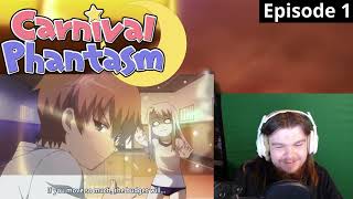 Carnival Phantasm Episode 1 REACTION  WHAT IS EVEN GOING ON [upl. by Hgeilhsa]