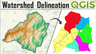 Complete QGIS Watershed Delineation Tutorial [upl. by Irollam285]