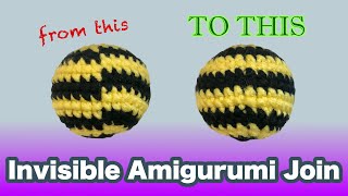 Invisible Amigurumi Join [upl. by Yekciv700]