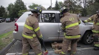 Wolcott Regional Fire Training School  Firefighter 2  Extrication Practical [upl. by Czarra]