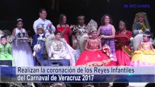 Coronan a Reyes Infantiles del Carnaval 2017 [upl. by Felita905]