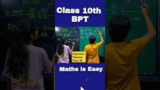 BPT Class 10 Class 10 Math Chapter 6 Triangles ytshorts shorts fun trending bpt thalestheorem [upl. by Laura745]