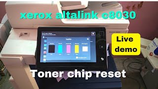 Xerox altalink c8030 toner chip reset  xerox machine colour toner [upl. by Cadell]