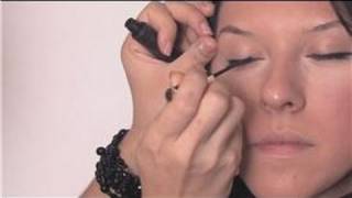 Eye Makeup Advice  Applying Liquid Eyeliner on the Top Eyelid [upl. by Royo398]