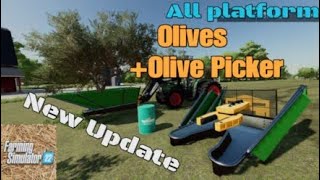 Olives Olive Picker  New update for all platforms on FS22 [upl. by Assetak370]