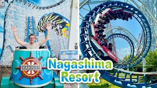 Nagashima Spa Land Vlog June 2024  Worlds LONGEST Coaster [upl. by Aita]