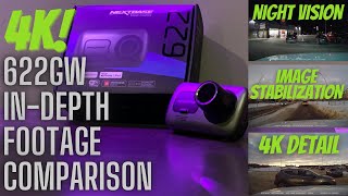 NextBase 622GW Footage Review and Comparison Digital Image Stabilization Stills and Night Vision [upl. by Marashio]