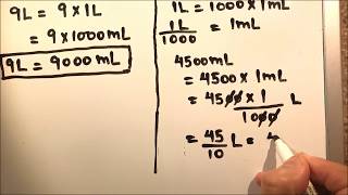 HOW TO CONVERT LITRE TO MILLILITRE AND MILLILITRE TO LITRE  Convert l to ml  Convert ml to l [upl. by Nesmat965]