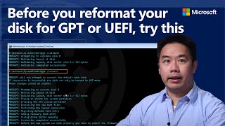 Convert BIOS  MBR to UEFI  GPT without reformatting  MBR2GPT tool  Prepare for Windows 11 [upl. by Ashia]