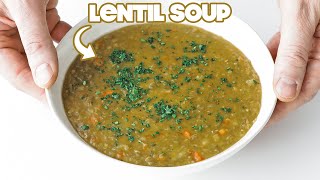 Homemade Lentil Soup Recipe [upl. by Warram416]