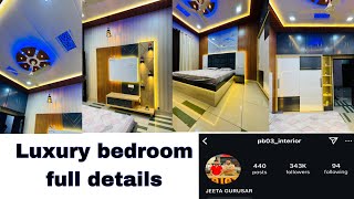 Luxury bedroom full details  Pb03interior [upl. by Skelly619]