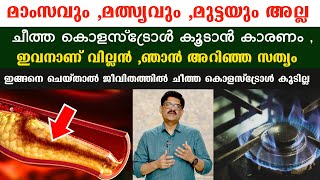 ഈ വില്ലനെ തിരിച്ചറിയാതെ പോയാൽ കൊളസ്‌ട്രോൾ cholesterol reducing foods malayalam Dr shimji [upl. by Bruning]