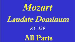 Laudate DominumMozartAll Partswmv [upl. by Redmond]